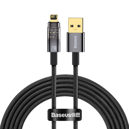 Baseus Explorer Series | Kabel USB Lightning do iPhone 5 6 7 8 X iPad 2.4A 2m
