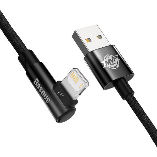 Baseus MVP 2 | Kabel kątowy USB-A - Lightning do iPhone iPad Airpods 2.4A 2m